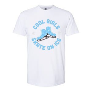 Cool Girls Skate On Ice Skating Softstyle CVC T-Shirt