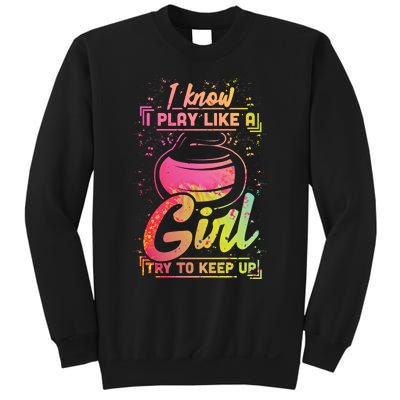 Curling Gift Stone Iron Team Play Like A Curling Cool Gift Sweatshirt