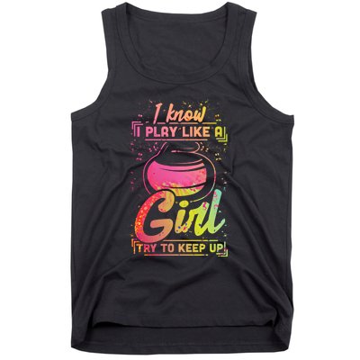 Curling Gift Stone Iron Team Play Like A Curling Cool Gift Tank Top