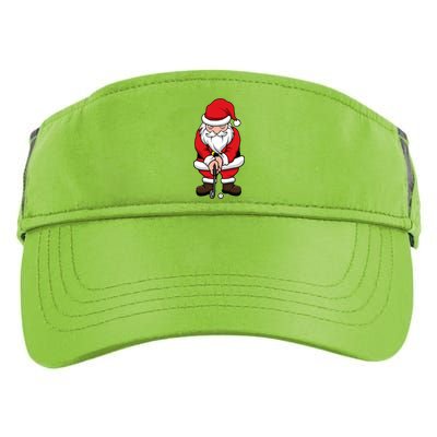 Christmas Golf Shirt Santa Claus Swing Funny Golf Tee Adult Drive Performance Visor