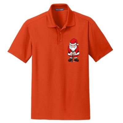 Christmas Golf Shirt Santa Claus Swing Funny Golf Tee Dry Zone Grid Polo