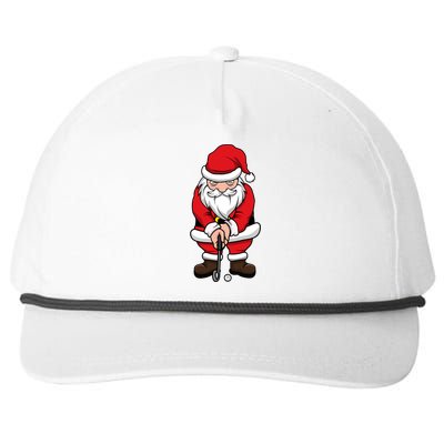 Christmas Golf Shirt Santa Claus Swing Funny Golf Tee Snapback Five-Panel Rope Hat