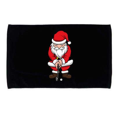 Christmas Golf Shirt Santa Claus Swing Funny Golf Tee Microfiber Hand Towel