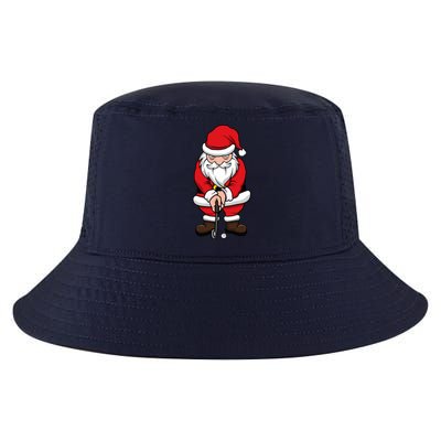 Christmas Golf Shirt Santa Claus Swing Funny Golf Tee Cool Comfort Performance Bucket Hat