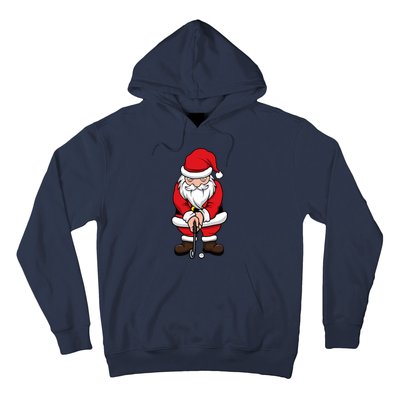 Christmas Golf Shirt Santa Claus Swing Funny Golf Tee Hoodie