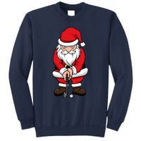 Christmas Golf Shirt Santa Claus Swing Funny Golf Tee Sweatshirt