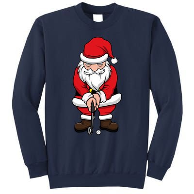 Christmas Golf Shirt Santa Claus Swing Funny Golf Tee Sweatshirt