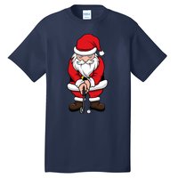 Christmas Golf Shirt Santa Claus Swing Funny Golf Tee Tall T-Shirt