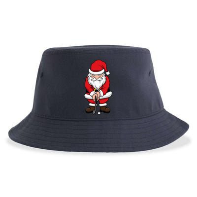 Christmas Golf Shirt Santa Claus Swing Funny Golf Tee Sustainable Bucket Hat