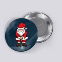 Christmas Golf Shirt Santa Claus Swing Funny Golf Tee Button