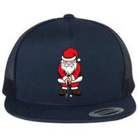 Christmas Golf Shirt Santa Claus Swing Funny Golf Tee Flat Bill Trucker Hat