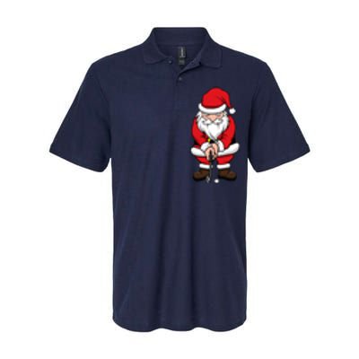 Christmas Golf Shirt Santa Claus Swing Funny Golf Tee Softstyle Adult Sport Polo