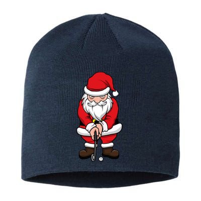 Christmas Golf Shirt Santa Claus Swing Funny Golf Tee Sustainable Beanie