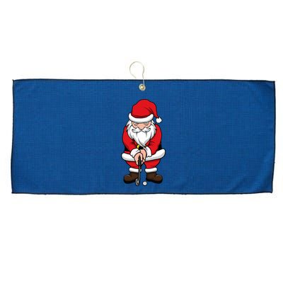 Christmas Golf Shirt Santa Claus Swing Funny Golf Tee Large Microfiber Waffle Golf Towel