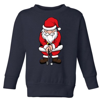 Christmas Golf Shirt Santa Claus Swing Funny Golf Tee Toddler Sweatshirt