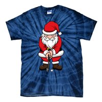 Christmas Golf Shirt Santa Claus Swing Funny Golf Tee Tie-Dye T-Shirt