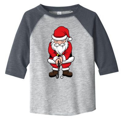 Christmas Golf Shirt Santa Claus Swing Funny Golf Tee Toddler Fine Jersey T-Shirt