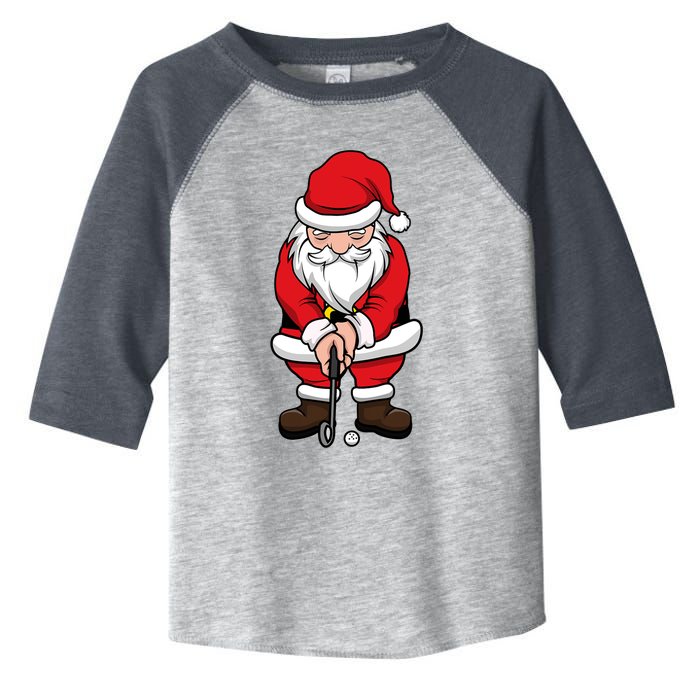 Christmas Golf Shirt Santa Claus Swing Funny Golf Tee Toddler Fine Jersey T-Shirt