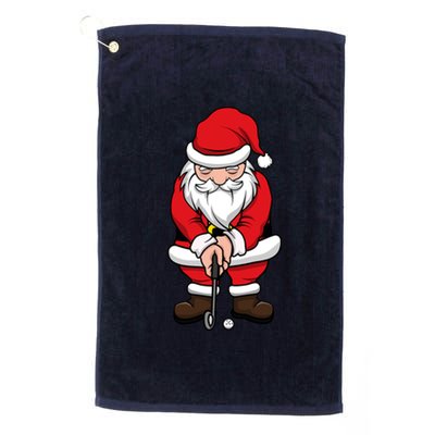 Christmas Golf Shirt Santa Claus Swing Funny Golf Tee Platinum Collection Golf Towel