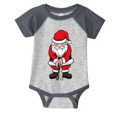 Christmas Golf Shirt Santa Claus Swing Funny Golf Tee Infant Baby Jersey Bodysuit