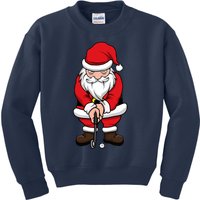 Christmas Golf Shirt Santa Claus Swing Funny Golf Tee Kids Sweatshirt