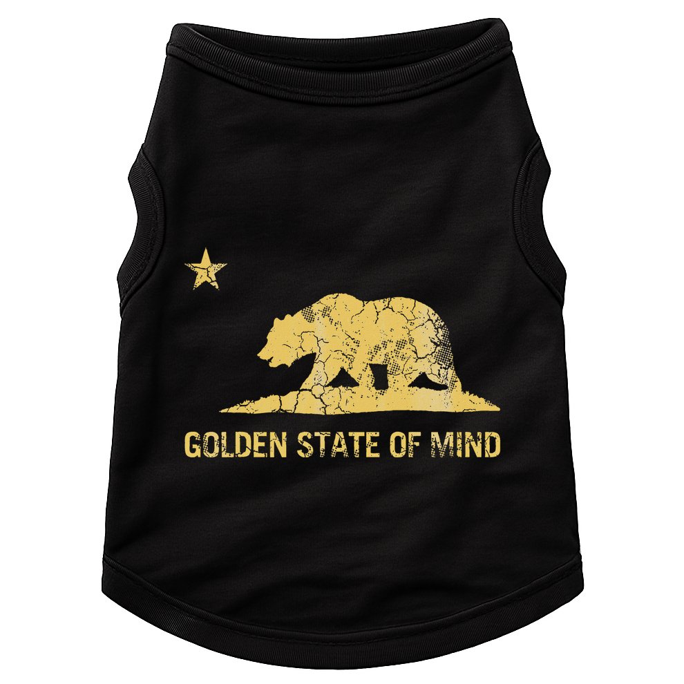 California Golden State Of Mind Retro Fade Doggie Tank