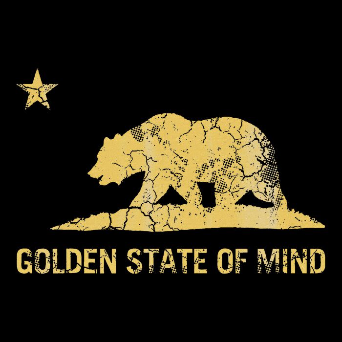 California Golden State Of Mind Retro Fade Cooling Performance Crew T-Shirt