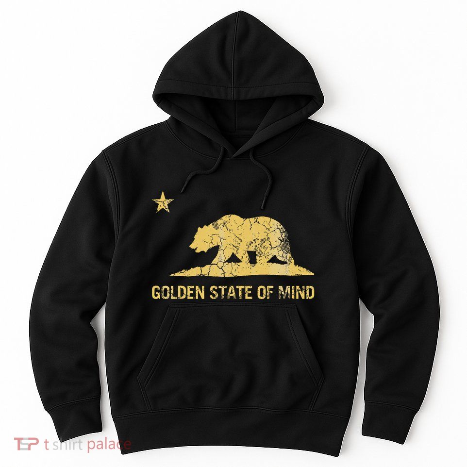 California Golden State Of Mind Retro Fade Hoodie