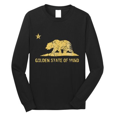 California Golden State Of Mind Retro Fade Long Sleeve Shirt