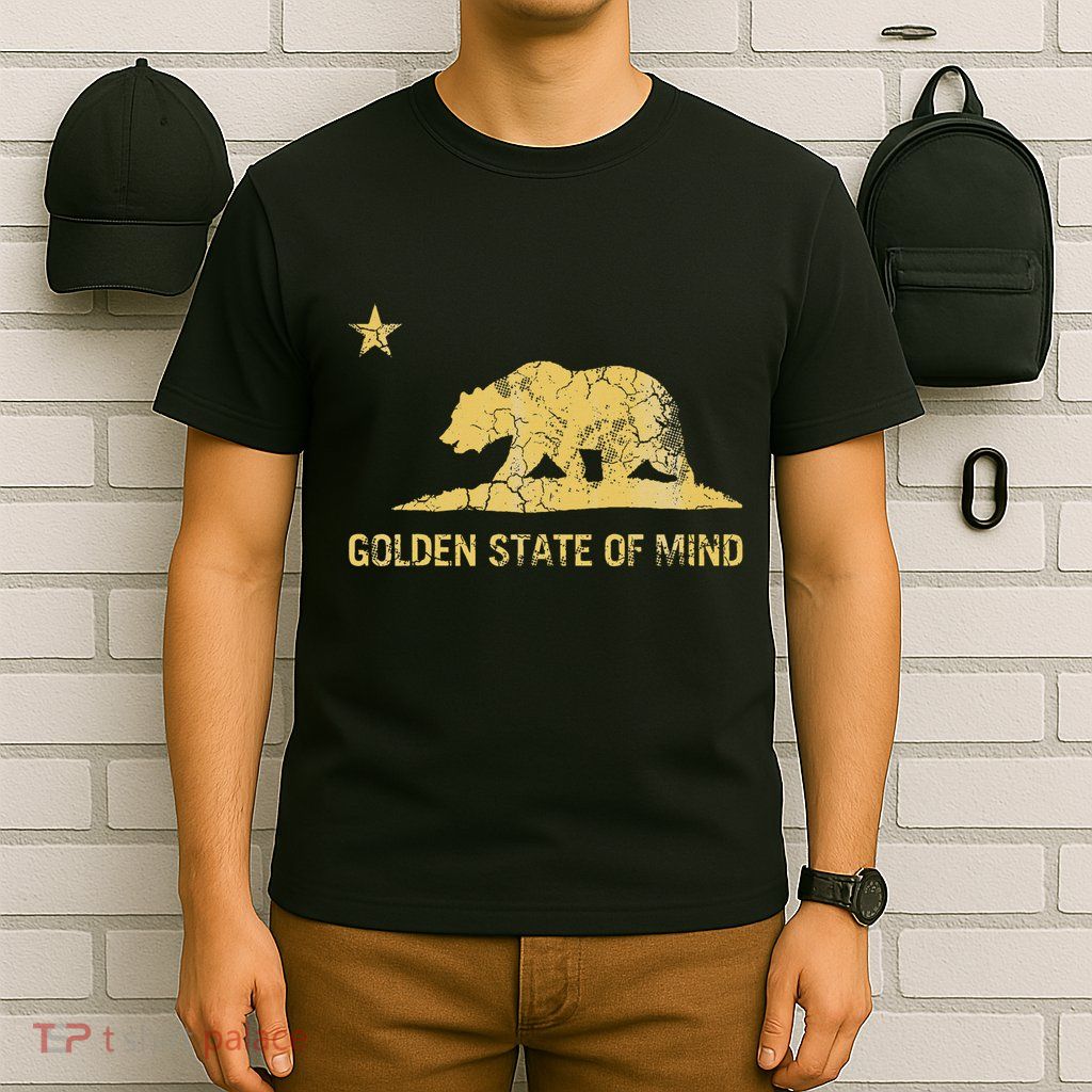 California Golden State Of Mind Retro Fade T-Shirt