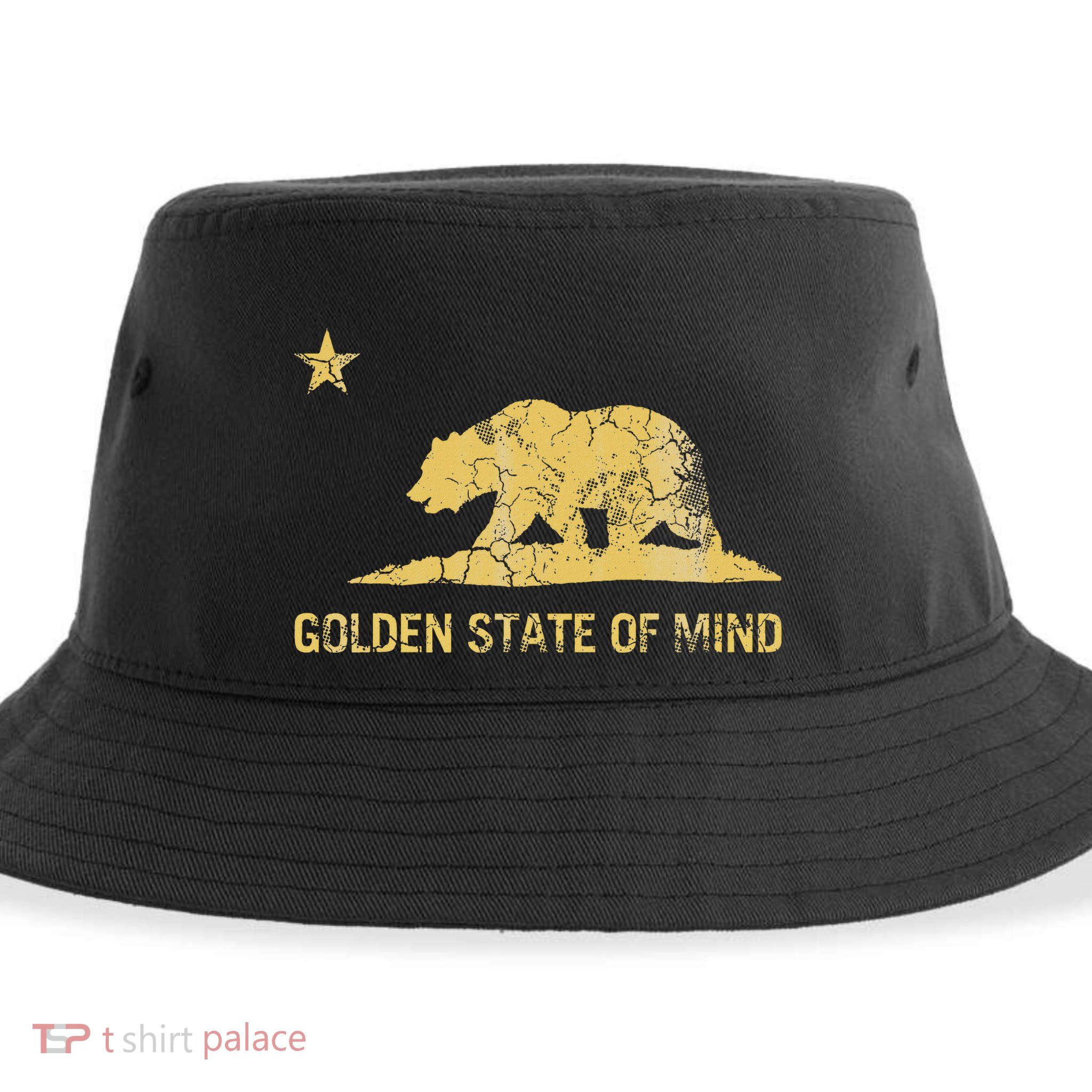 California Golden State Of Mind Retro Fade Sustainable Bucket Hat