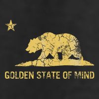 California Golden State Of Mind Retro Fade Adult Drive Performance Visor