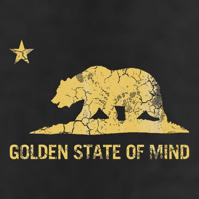 California Golden State Of Mind Retro Fade Adult Drive Performance Visor