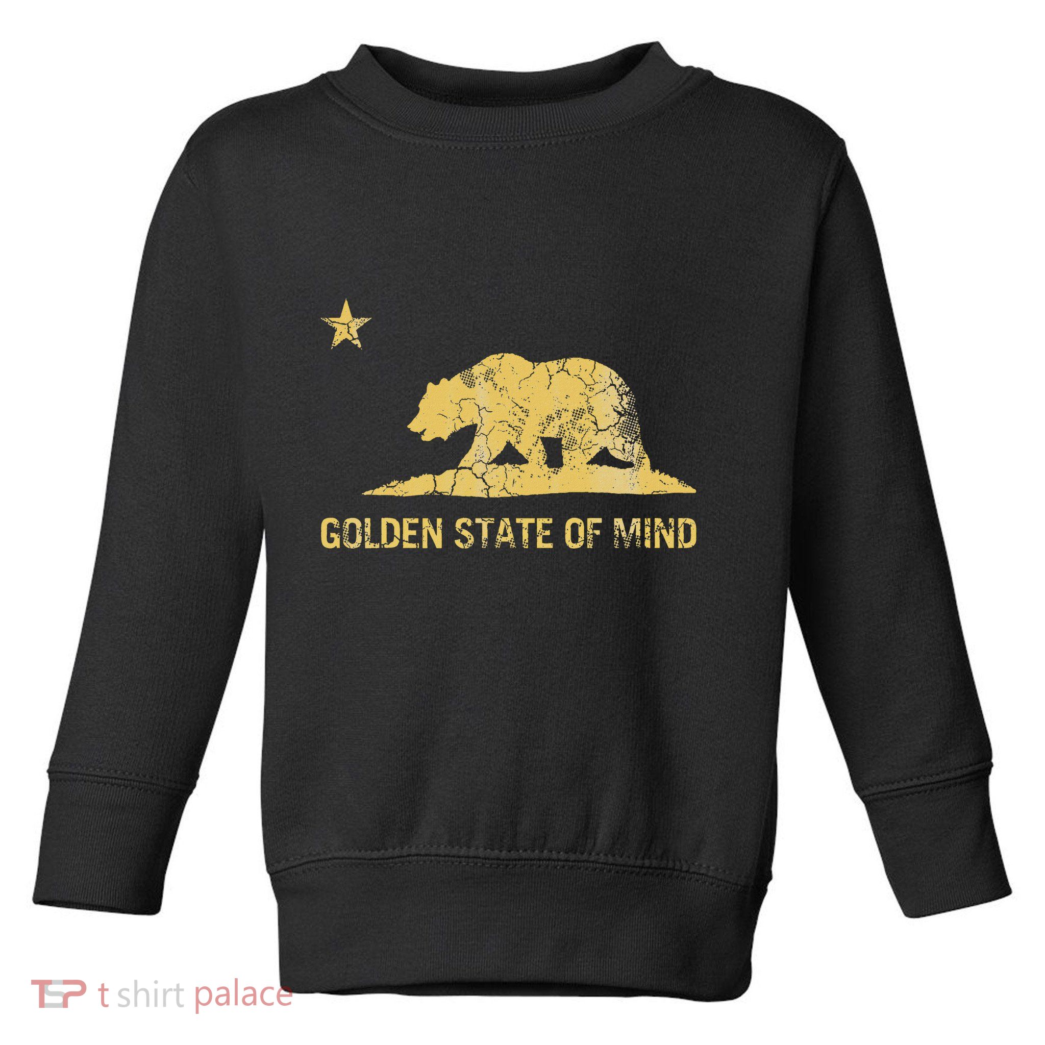 California Golden State Of Mind Retro Fade Toddler Sweatshirt