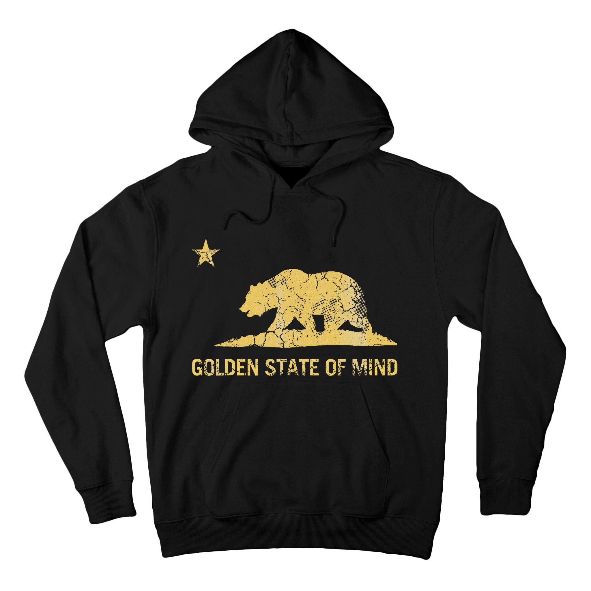 California Golden State Of Mind Retro Fade Tall Hoodie