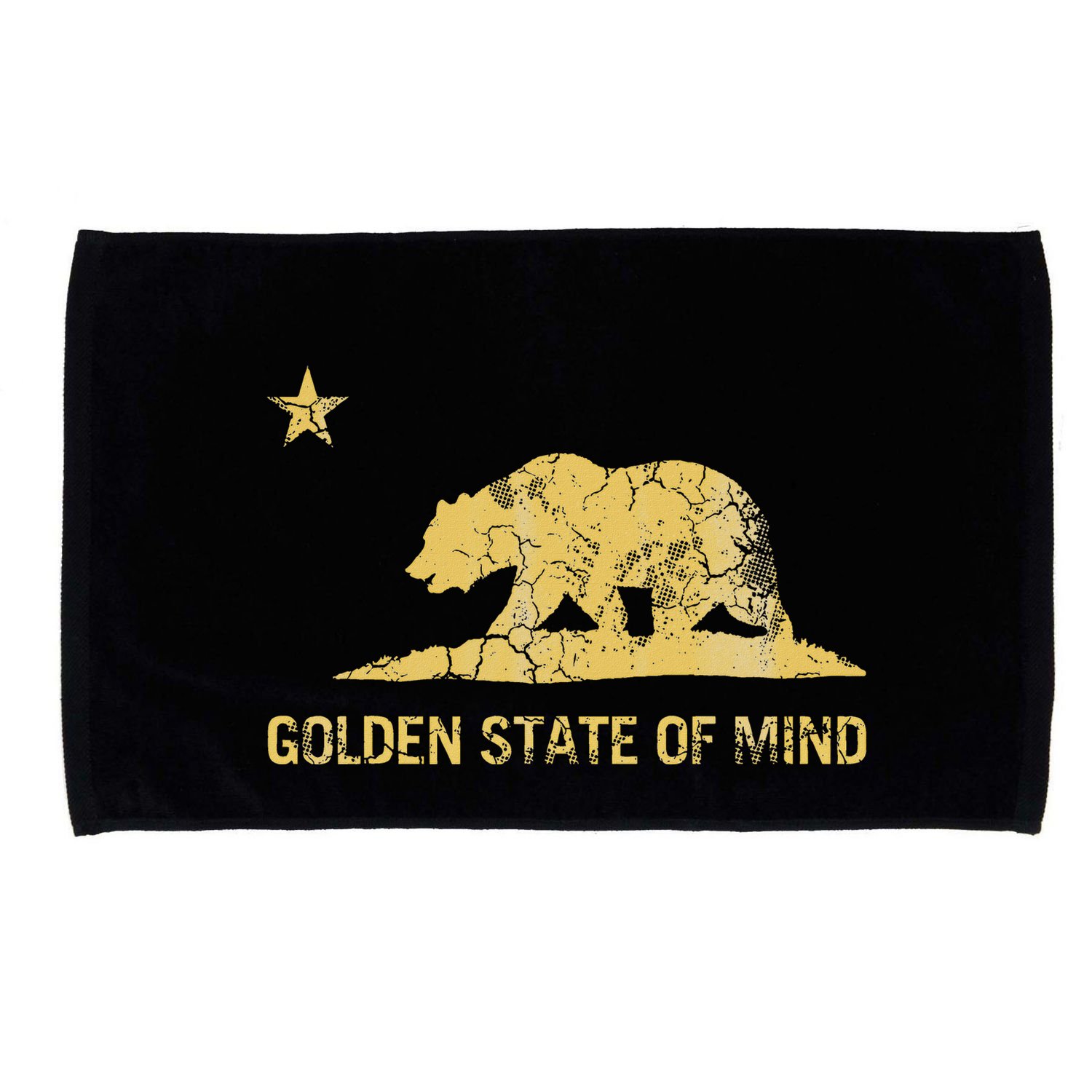 California Golden State Of Mind Retro Fade Microfiber Hand Towel