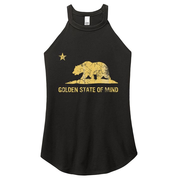 California Golden State Of Mind Retro Fade Women's Perfect Tri Rocker Tank