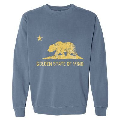 California Golden State Of Mind Retro Fade Garment-Dyed Sweatshirt