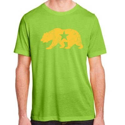 California Golden State Bear Vintage Distressed Graphic Gift Adult ChromaSoft Performance T-Shirt