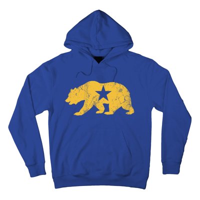 California Golden State Bear Vintage Distressed Graphic Gift Hoodie