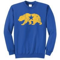 California Golden State Bear Vintage Distressed Graphic Gift Sweatshirt