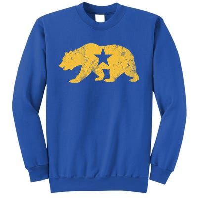 California Golden State Bear Vintage Distressed Graphic Gift Sweatshirt