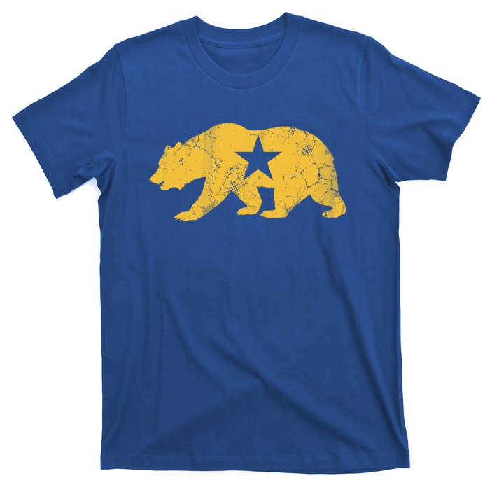 California Golden State Bear Vintage Distressed Graphic Gift T-Shirt