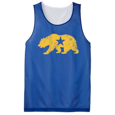 California Golden State Bear Vintage Distressed Graphic Gift Mesh Reversible Basketball Jersey Tank