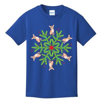 Chihuahua Gift Snowflake Chihuahua Christmas Gift Kids T-Shirt