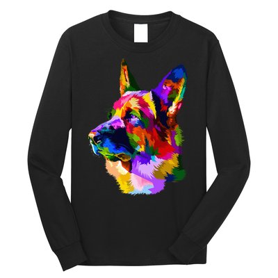 Colorful German Shepherd German Shepherd Dog Owner Long Sleeve Shirt