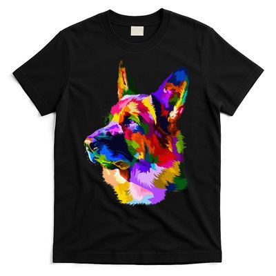 Colorful German Shepherd German Shepherd Dog Owner T-Shirt