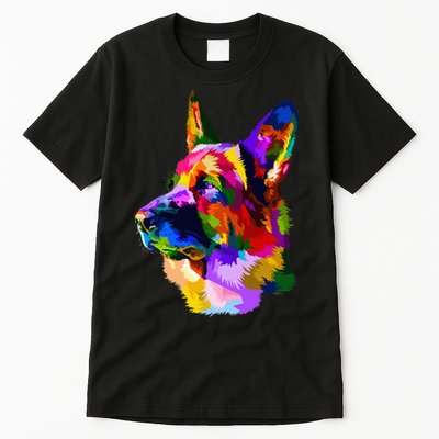 Colorful German Shepherd German Shepherd Dog Owner Tall T-Shirt