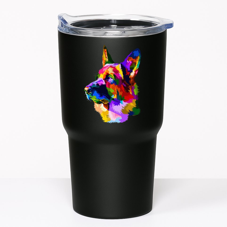 Colorful German Shepherd German Shepherd Dog Owner Tumbler
