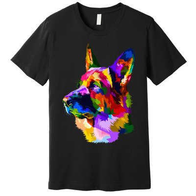 Colorful German Shepherd German Shepherd Dog Owner Premium T-Shirt